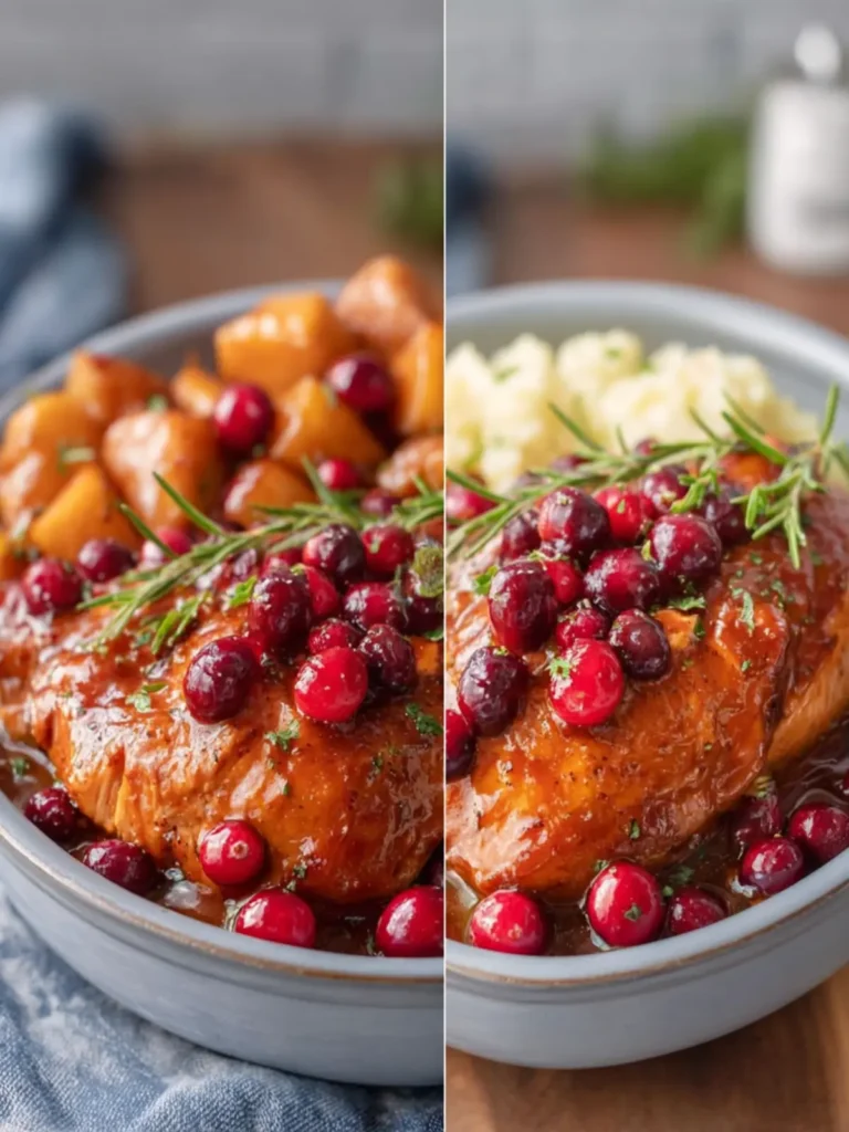 Slow Cooker Cranberry Chicken Stew: Easy, Healthy Crockpot Recipe First Image