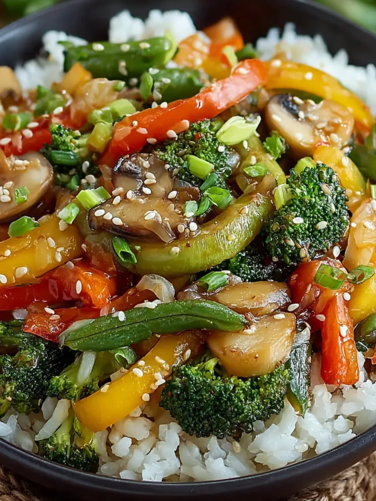 Colorful Vegetable Stir-Fry with Rice: Quick & Delicious First Image