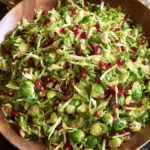Shaved Brussels Sprouts Salad with Pomegranates, Easy First Image