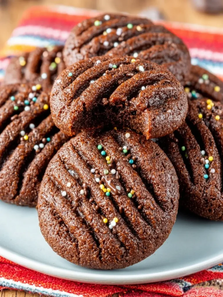 Chocolate Shortbread Cookies (Flourless, Sugar-Free) First Image