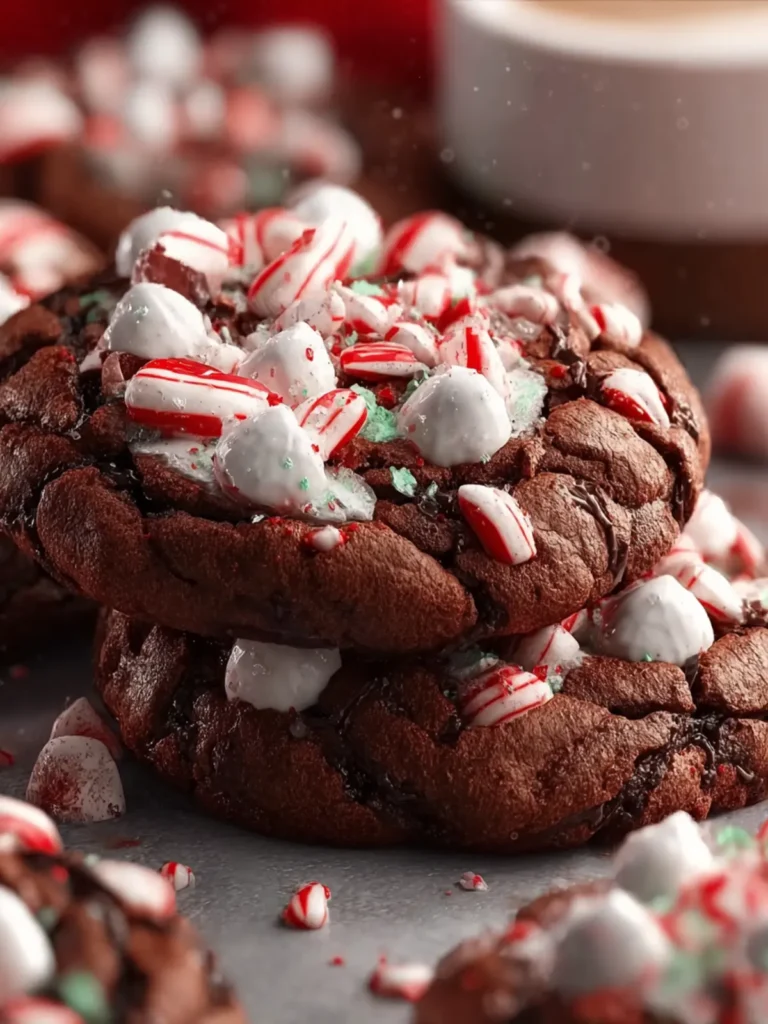 Peppermint Hot Chocolate Cookies First Image