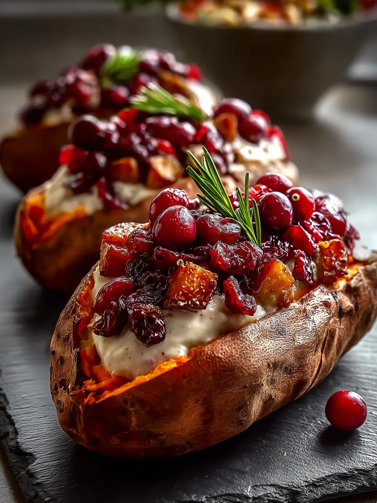 Cranberry Apple Twice-Baked Sweet Potatoes First Image