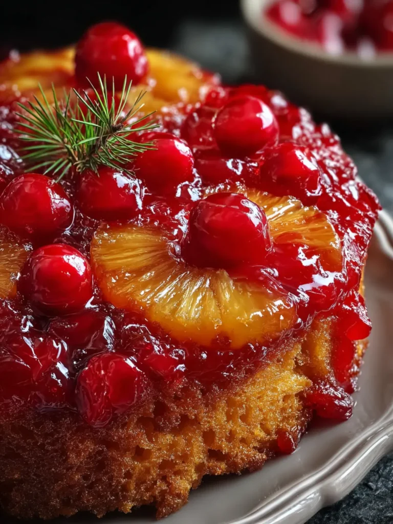 Cranberry Pineapple Upside-Down Cake First Image