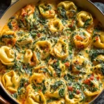Irresistible Creamy Spinach Tortellini Bake First Image