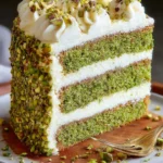 Indulge in Pistachio Layer Cake with Cream Cheese Buttercream First Image