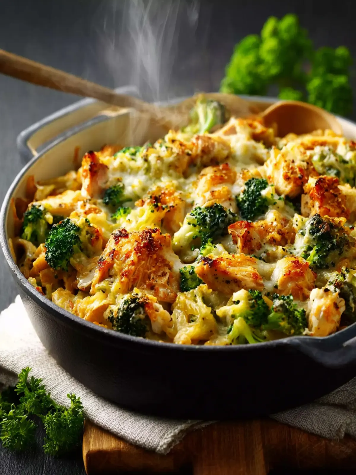 Healthier Broccoli Chicken Casserole First Image