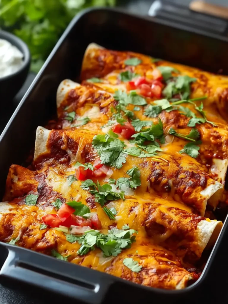 Better Than Takeout: Hearty Ground Turkey Black Bean Enchiladas First Image