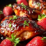Barbecued Strawberry Chicken First Image