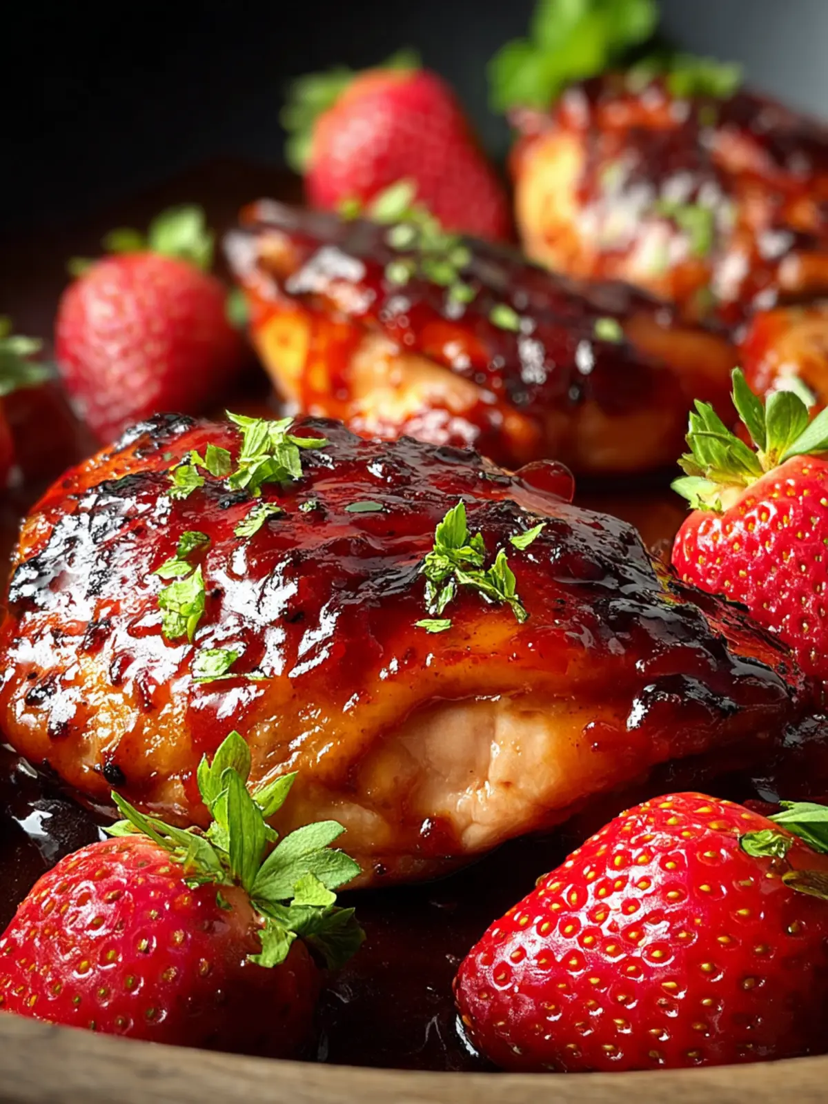 Barbecued Strawberry Chicken First Image