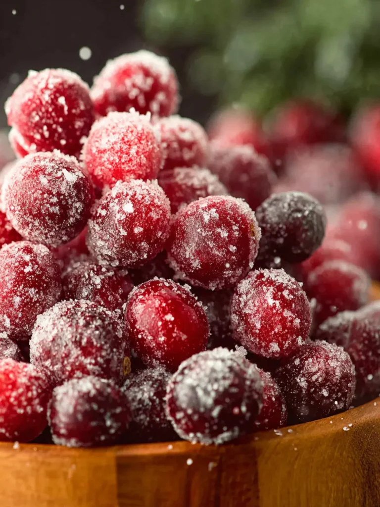 3-Ingredient Sugared Cranberries First Image