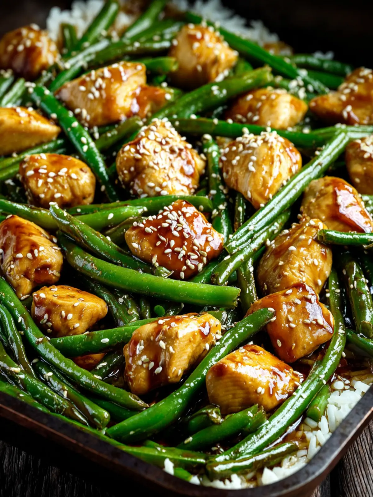 Asian Chicken and Green Beans First Image