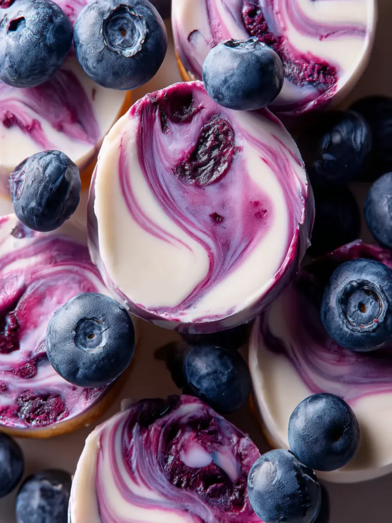 Blueberry Swirl Yogurt Bites First Image