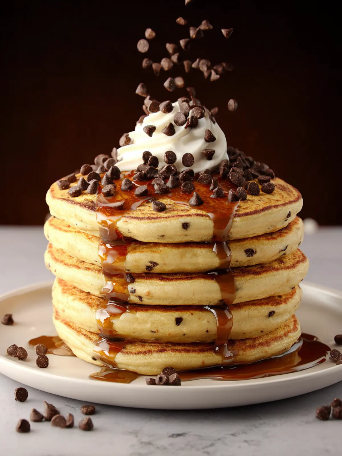 Chocolate Chip Pancakes First Image