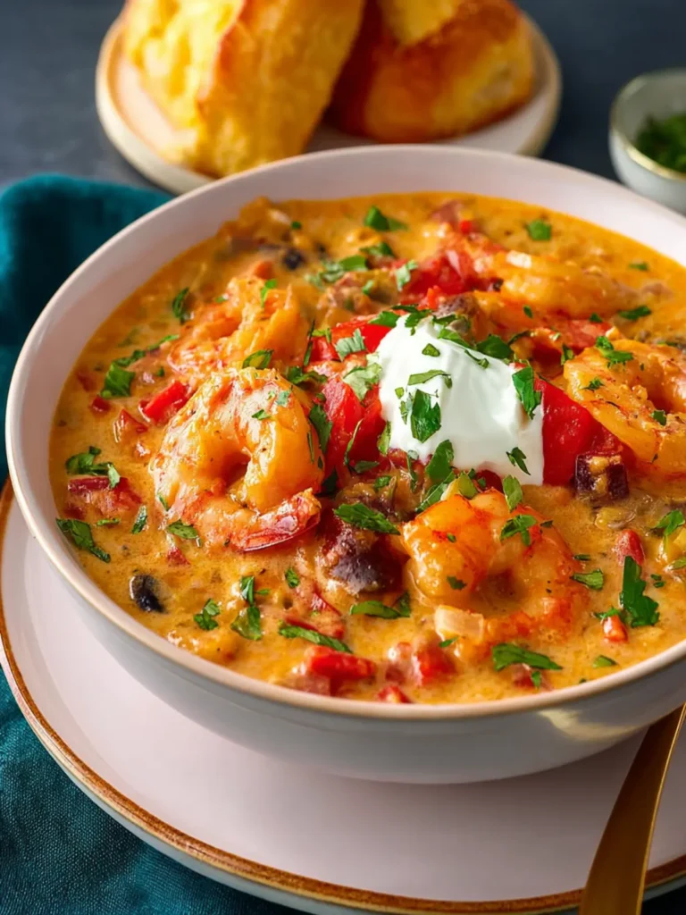 Easy Creamy Seafood and Shrimp Chili First Image