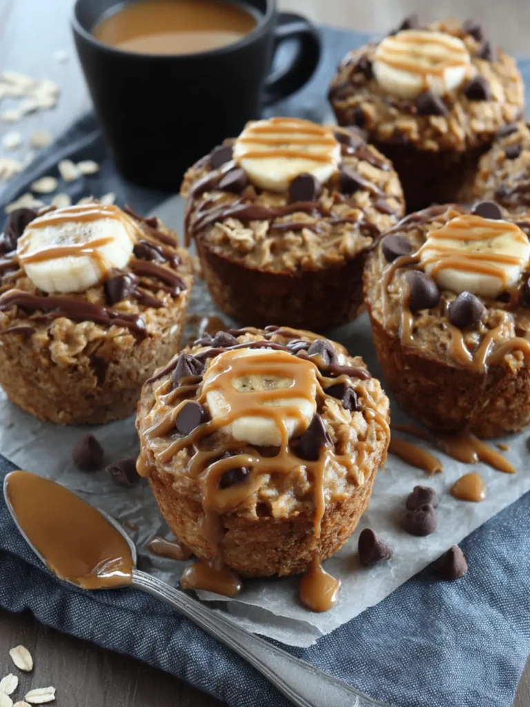 Peanut Butter Banana Baked Oatmeal Cups First Image