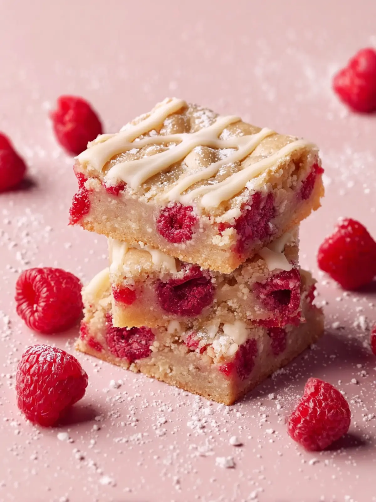 Raspberry White Chocolate Blondies First Image