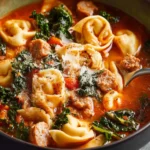 Sausage Kale Tortellini Soup First Image