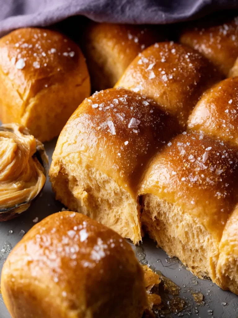 Sweet Potato Dinner Rolls with Whipped Cane Sugar Syrup Butter First Image