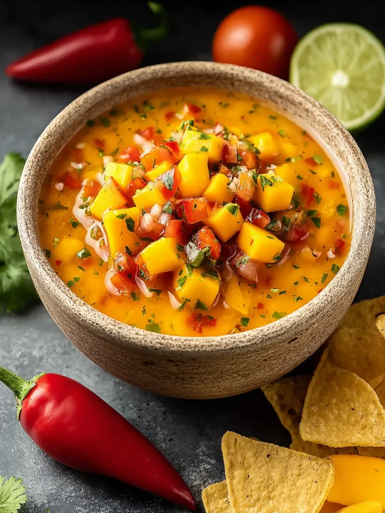 Sweet & Spicy Fresh Mango Habanero Salsa Recipe First Image