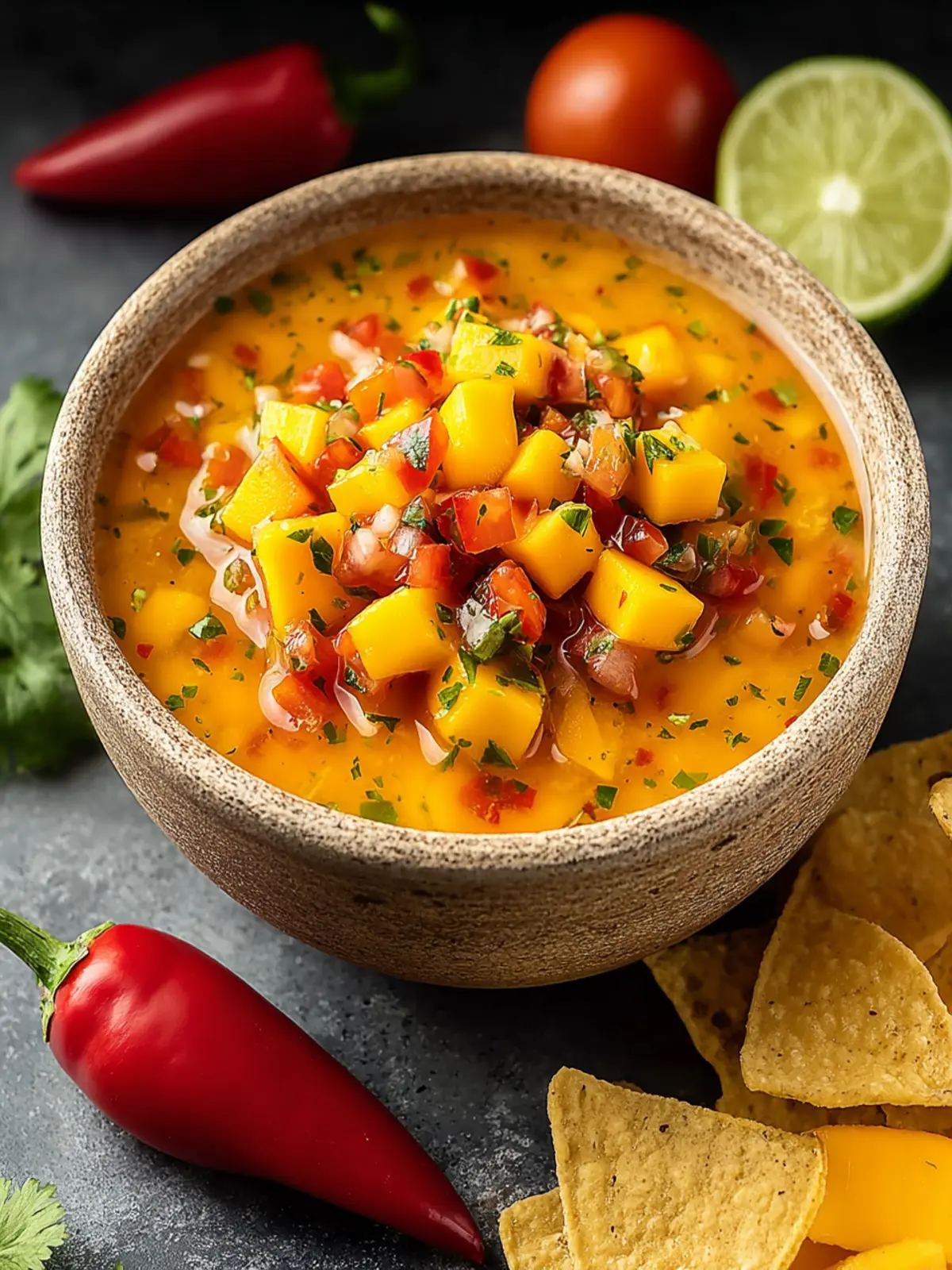 Sweet & Spicy Fresh Mango Habanero Salsa Recipe First Image