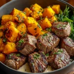 Butternut Squash & Garlic Herb Steak Bowls First Image