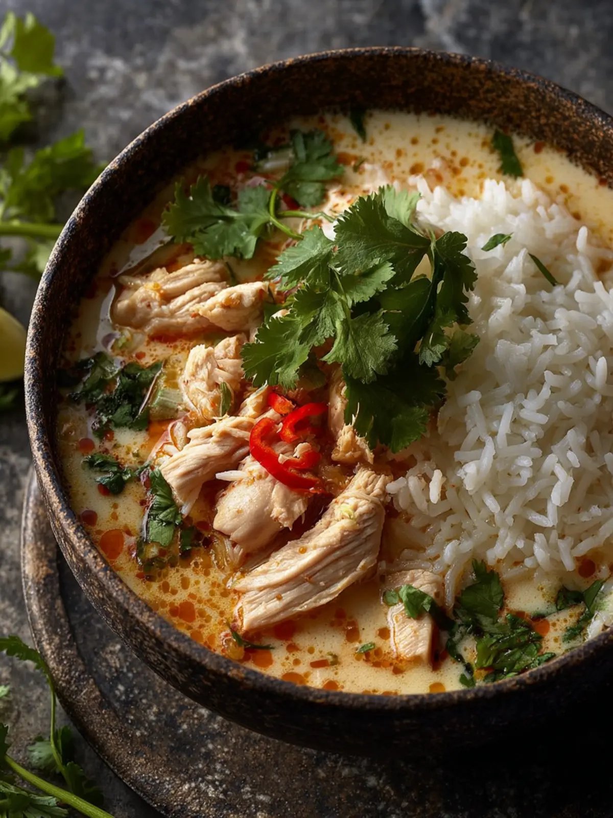 Coconut Chicken Brothy Rice First Image