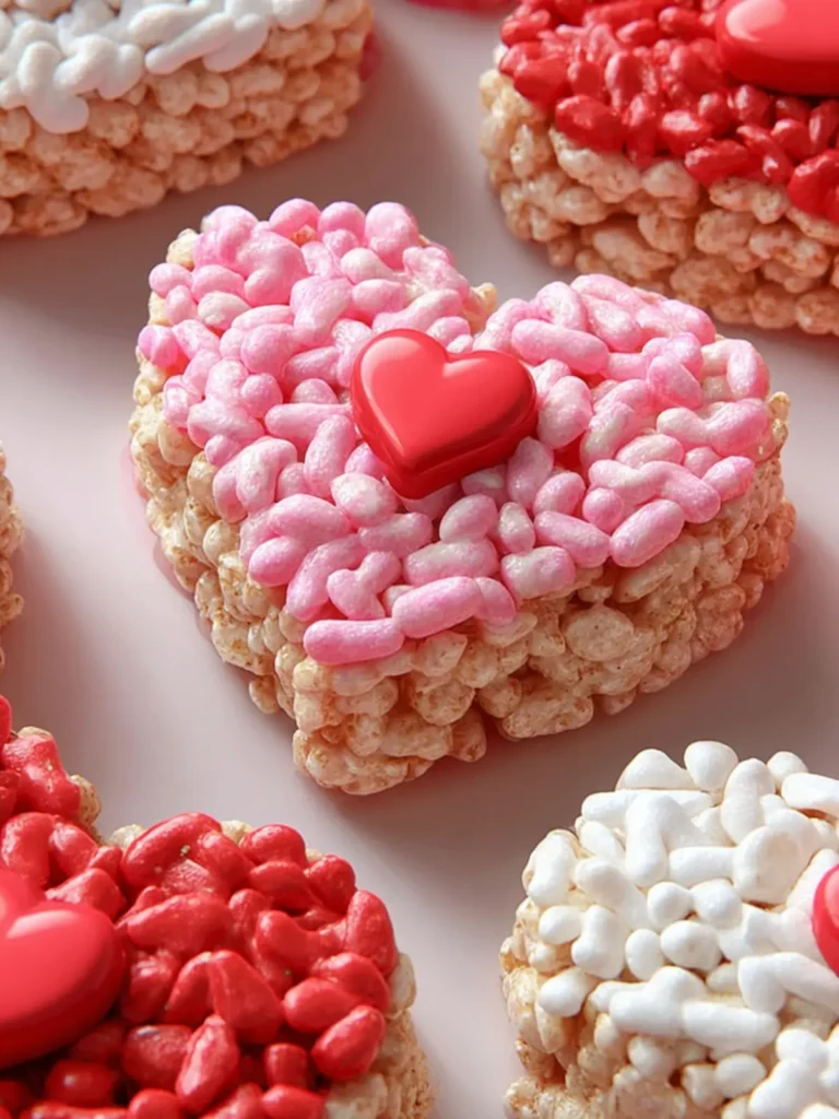 Sweet Heart Shaped Valentine’s Rice Krispies Recipe First Image