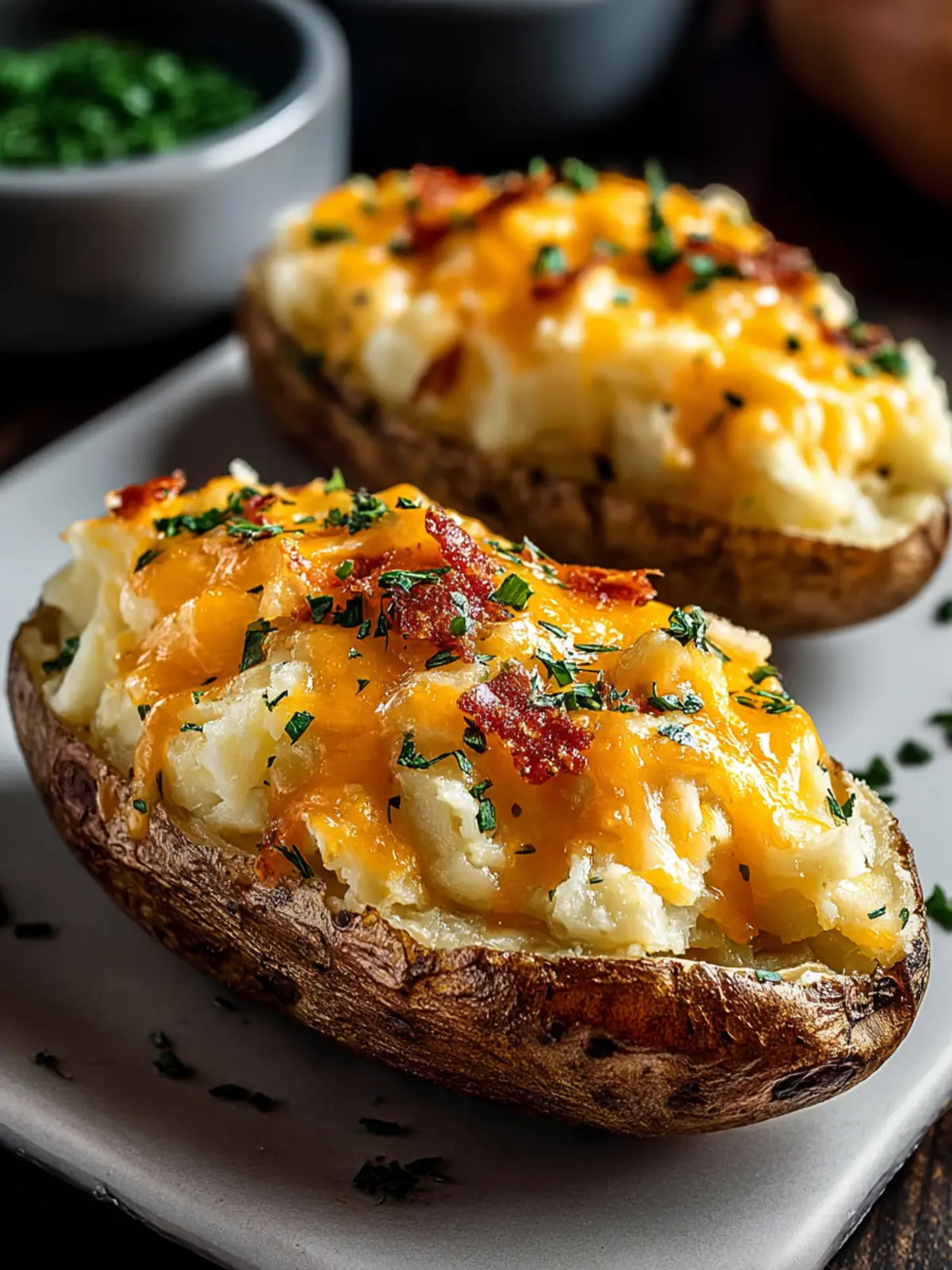 Irresistible Twice Baked Potatoes: Comfort Food Delight First Image