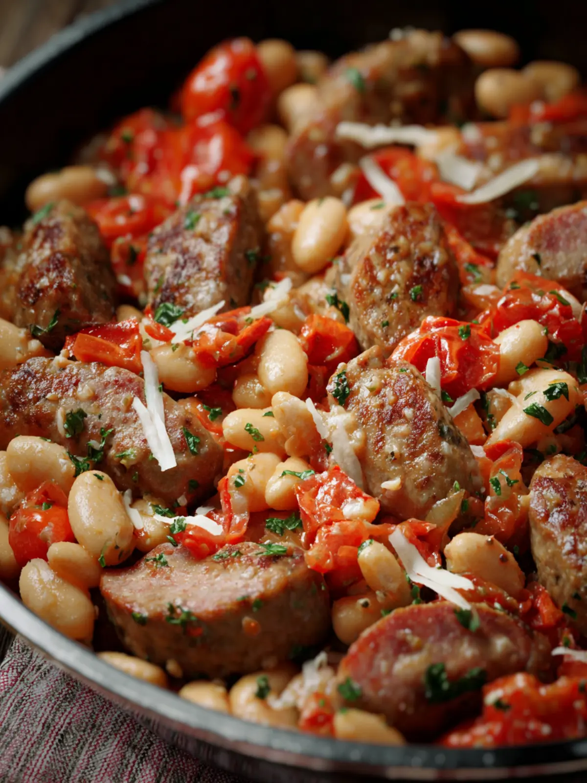 Italian Sausage and White Bean Skillet First Image