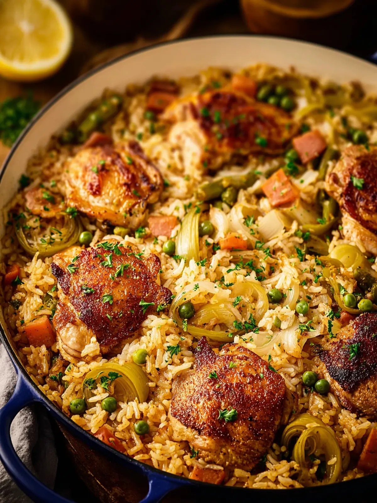 One Pan Chicken and Rice Bake First Image