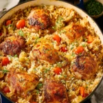 One Pan Chicken and Rice Bake First Image