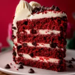 Red Velvet Chocolate Chip Cake First Image