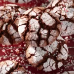 Chocolate Peppermint Crinkle Cookies First Image