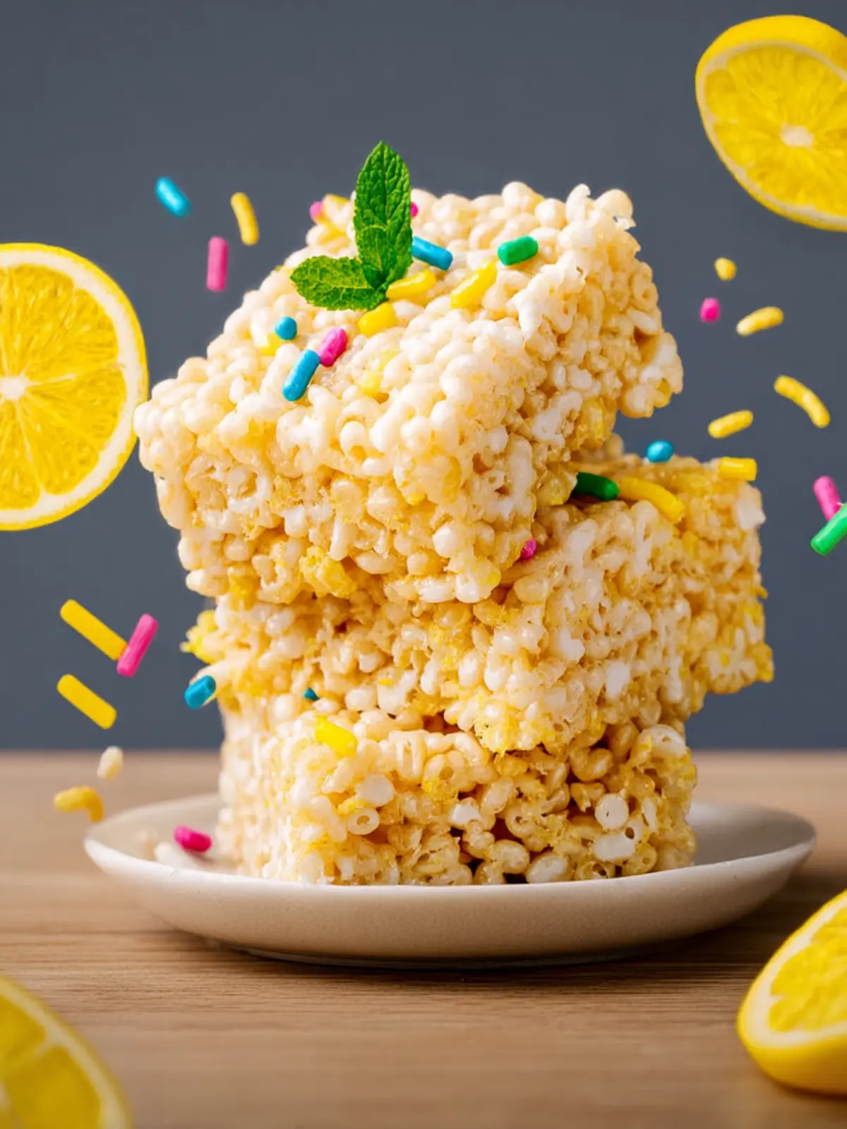 Easy Lemon Rice Crispy Treats Recipe First Image