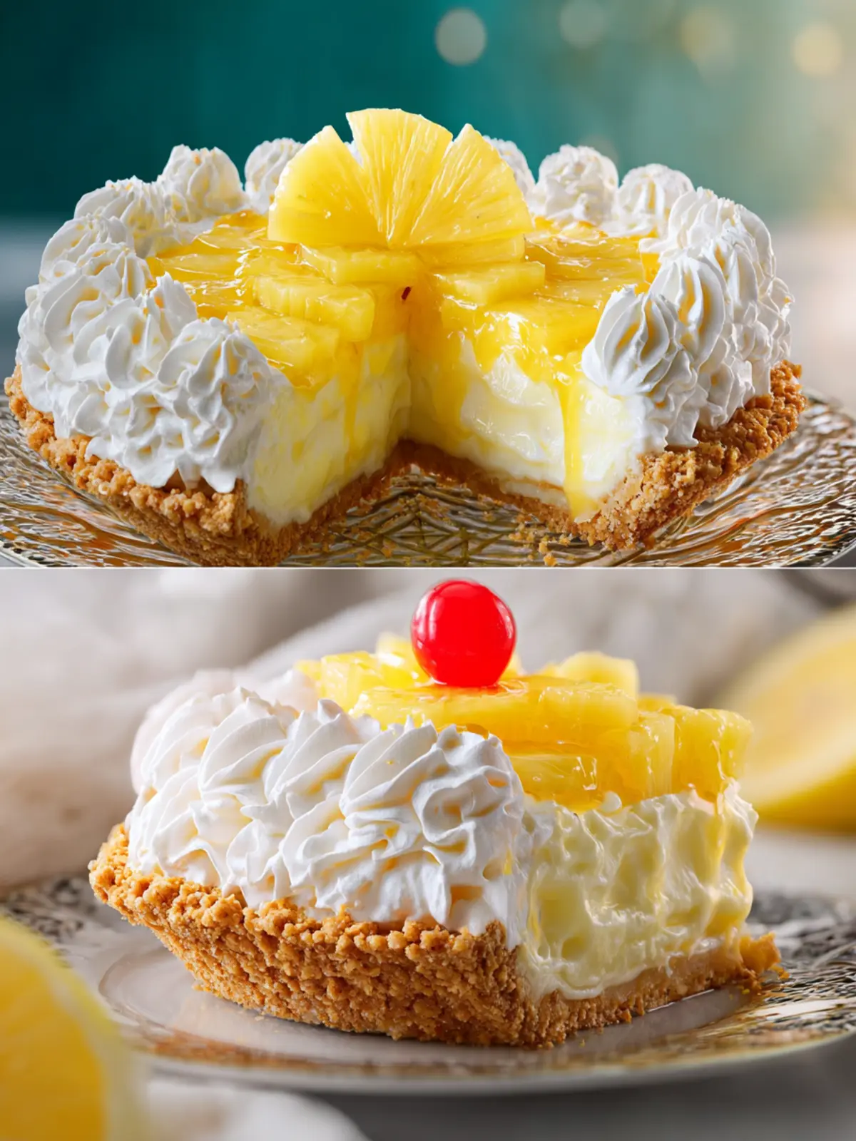 No Bake Pineapple Pie First Image