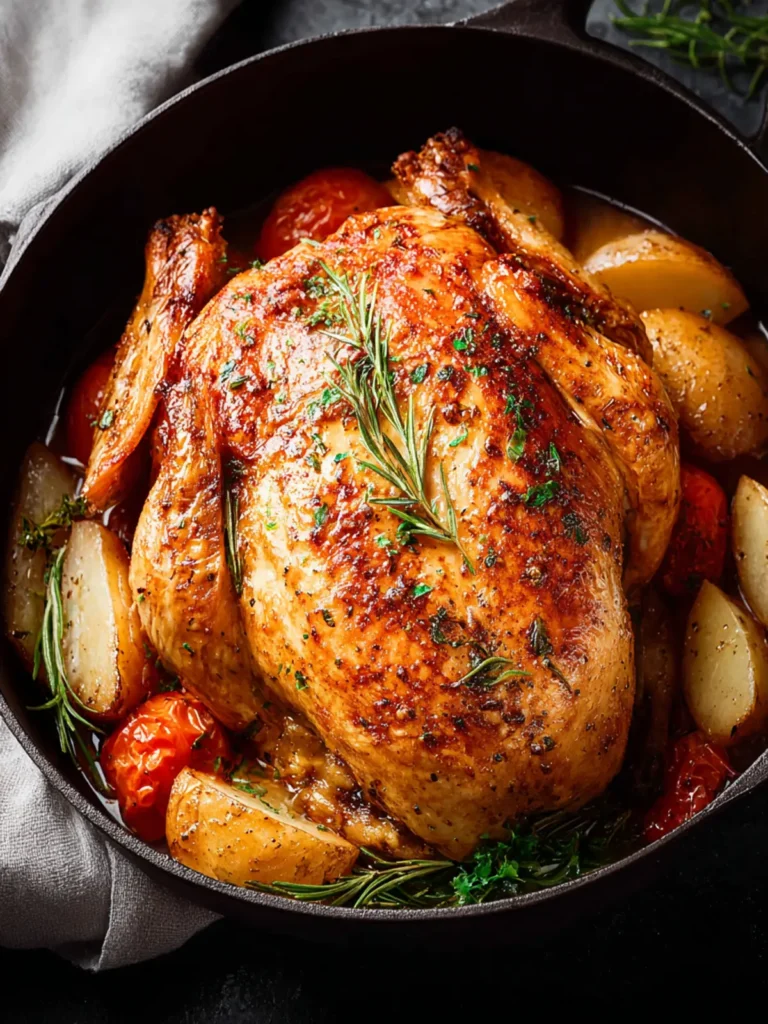 dutch oven roast chicken First Image