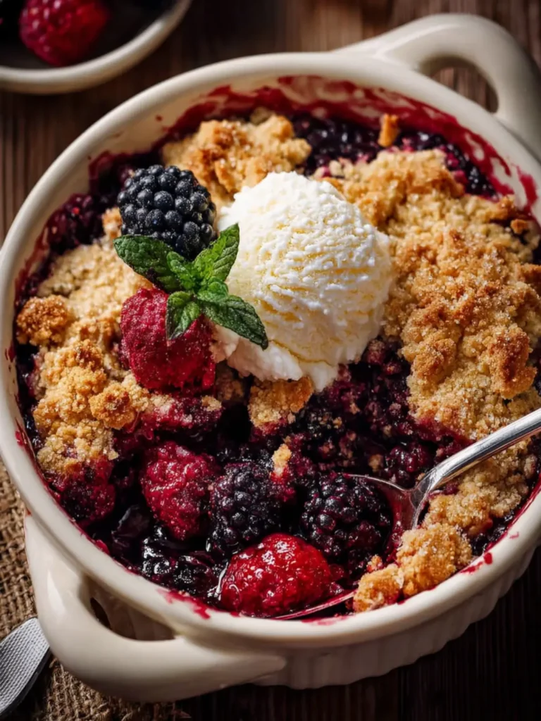 keto blackberry cobbler First Image