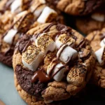 Chocolate Peanut Butter Marshmallow Cookies First Image