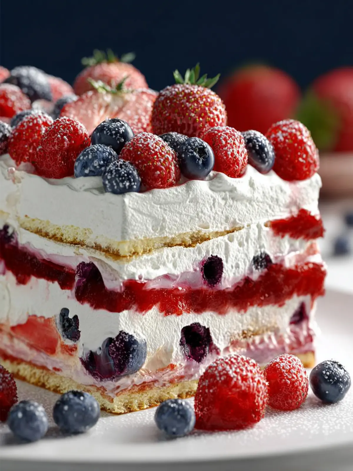 no bake berry icebox cake First Image